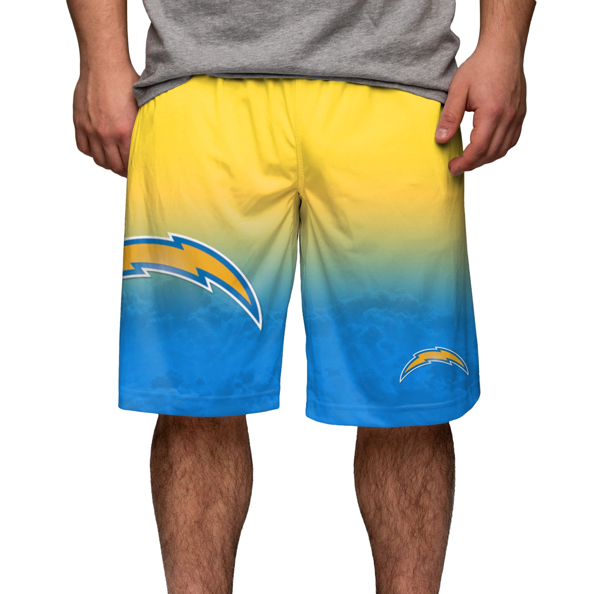 FOCO Los Angeles Chargers NFL Gradient Big Logo Training Short - XL