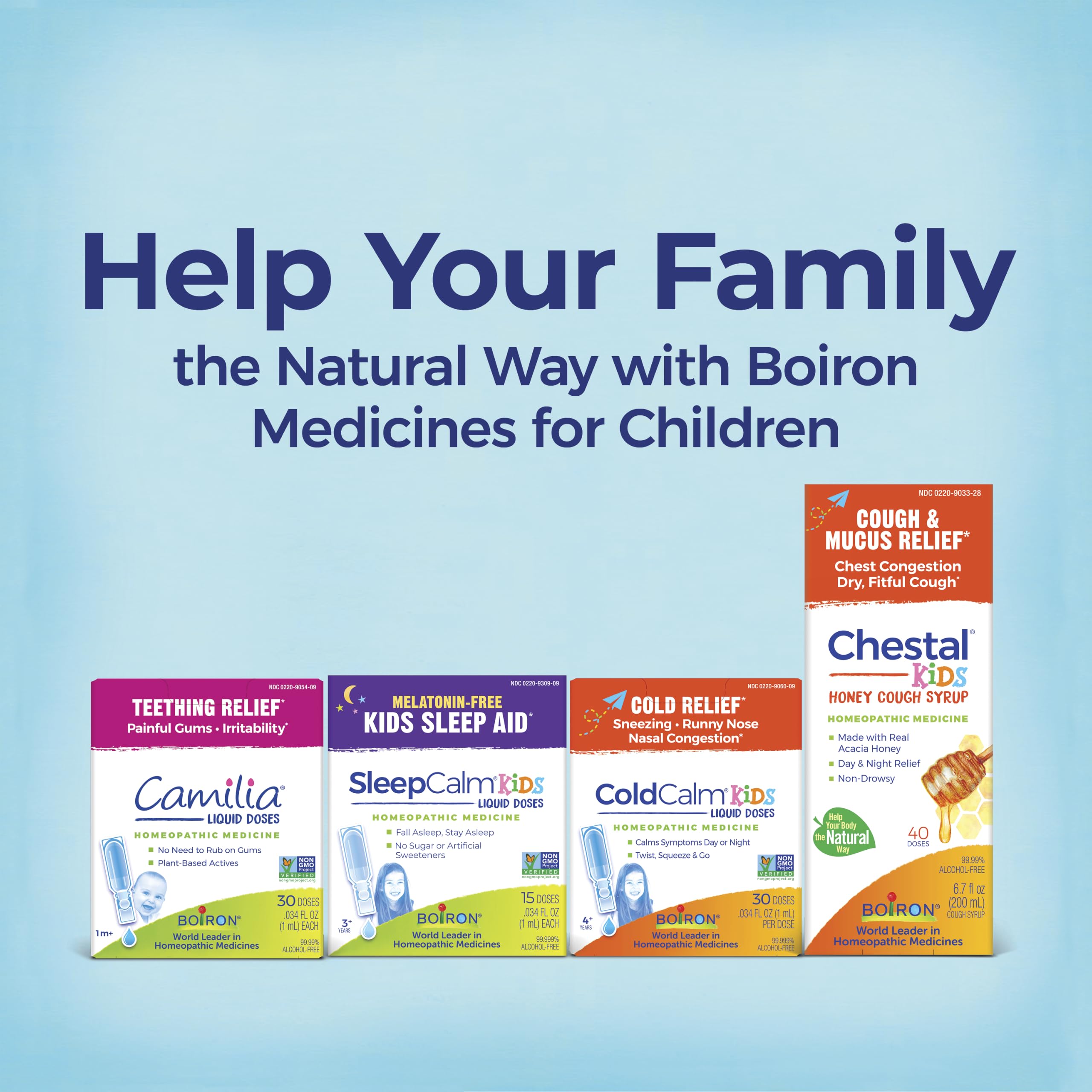 Boiron Chestal Kids Pellets for Cough and Mucus Relief, Nasal or Chest Congestion, and Sore Throat Relief - 2 Count (160 Pellets) — Amazon image 8