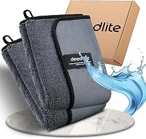 Deedlite Shiny Bath Wipes XXL - Ultra-saugfähiges Mikrofasertuch 1500 GSM 40x40cm