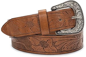 Western Style Turquoise Oval Buckle Belt