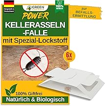 Woodlice Trap with Special Attractant, 6 x Woodlice Traps, Environmentally Friendly, Chemical-Free Trap with Strong Adhesive Surface, Non-Toxic and Odourless