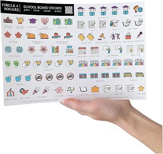Reusable Calendar Stickers – Schedule Stickers, School Stickers, Holiday & Seasonal Removable Stickers for Calendars – Perfect for Adults and Organizing (School)