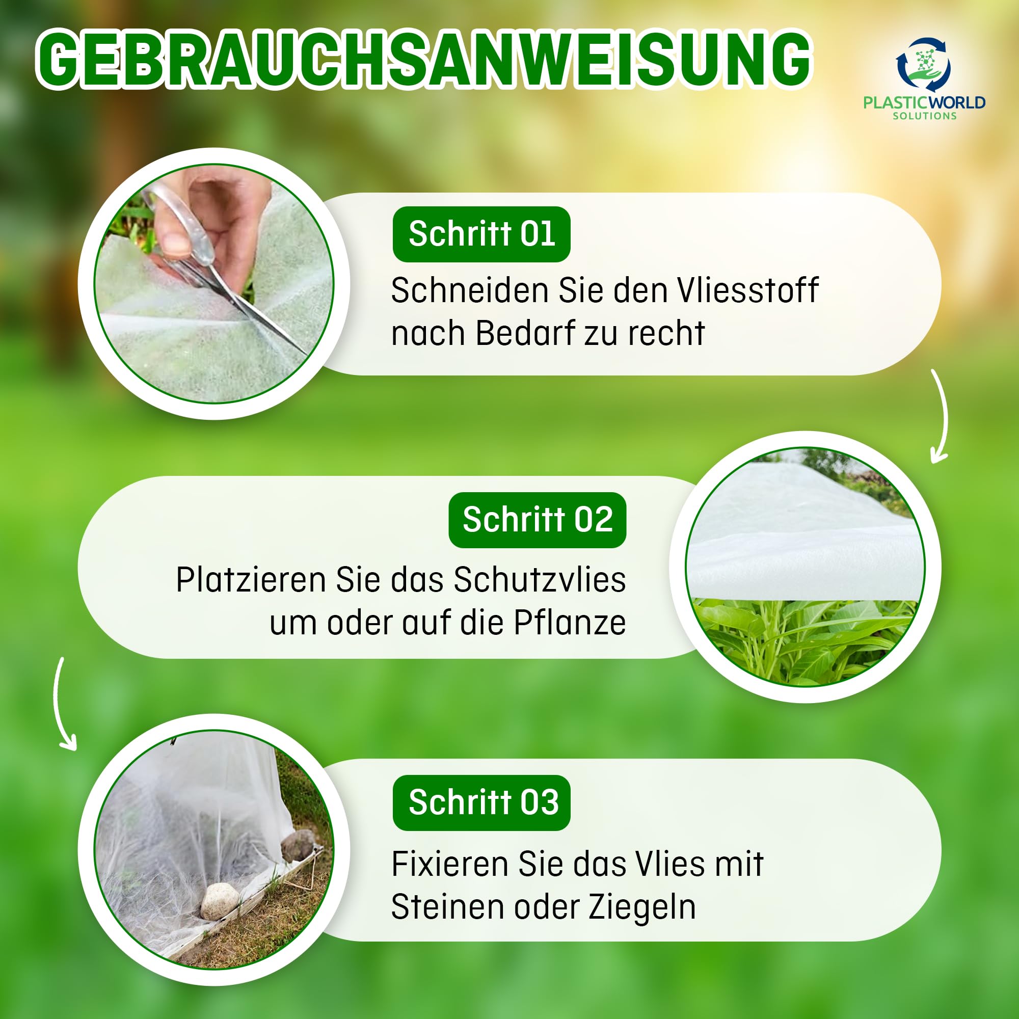 PWS Wintervlies 80m² | 1,6x50 m Gartenvlies | Gartengewebe, Frostschutzvlies atmungsaktiv, UV-Stabil, zuschneidbar | Winterschutz für Pflanzen | Weiß, 30 g/m²