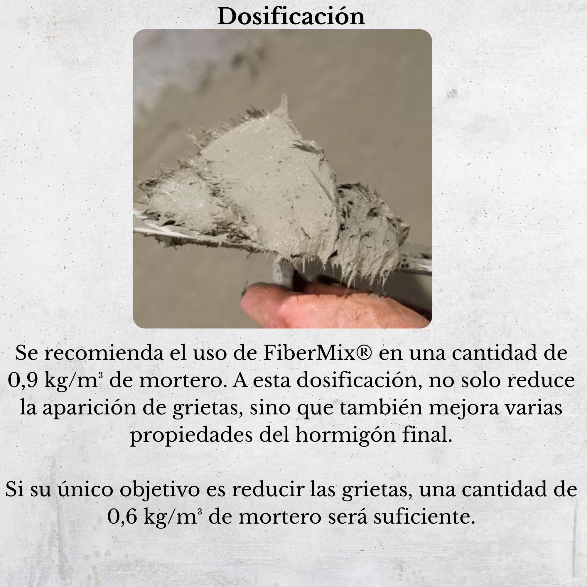 Microfibra de hormigón de 12 mm, polímero de alto rendimiento para evitar grietas, ideal para pavimento y reparación de hormigón (0,9 kg)
