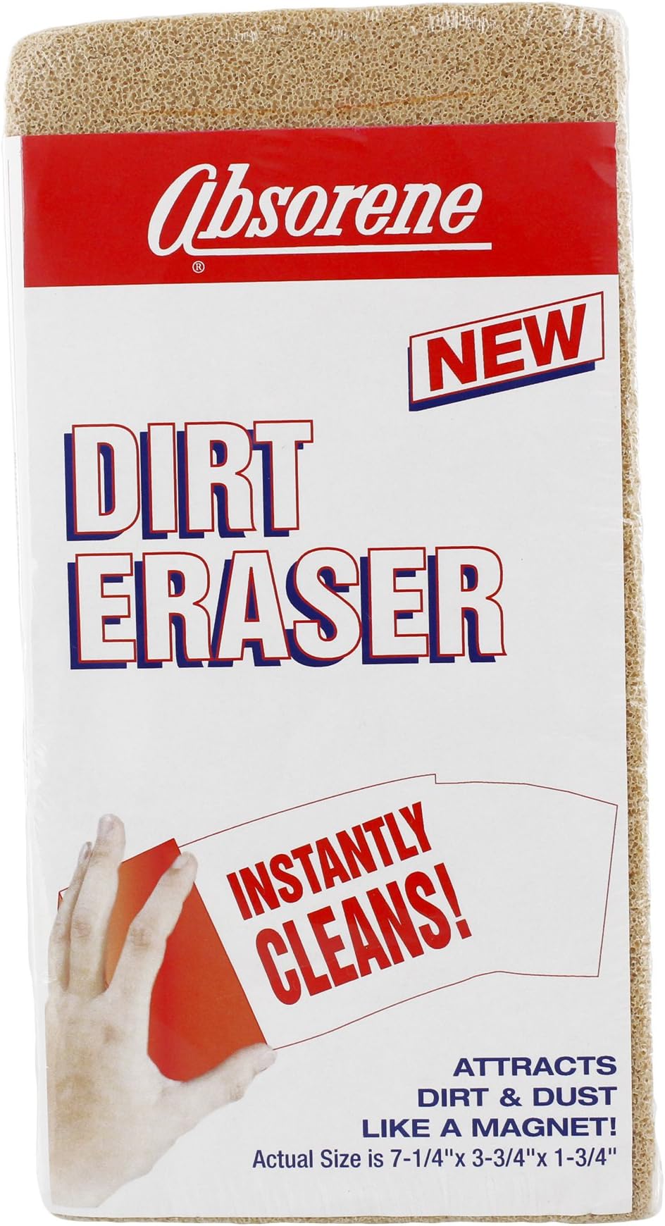 Absorene Dirt Eraser Large Beige 1 3/4"H x 3 3/4"W x 7 1/4"D
