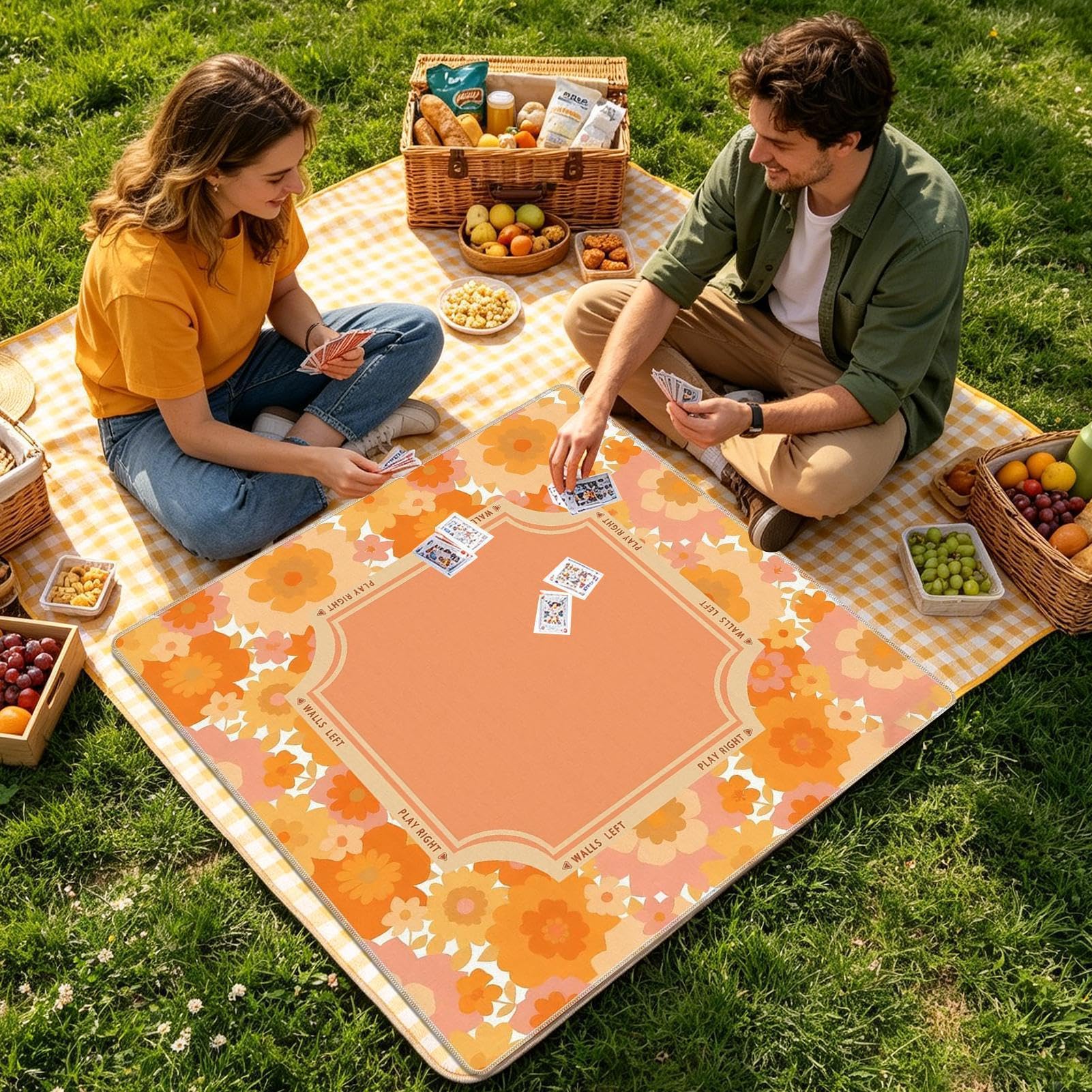 Mahjong Mat - Piante tropicali retrò, riduzione del rumore, vintage