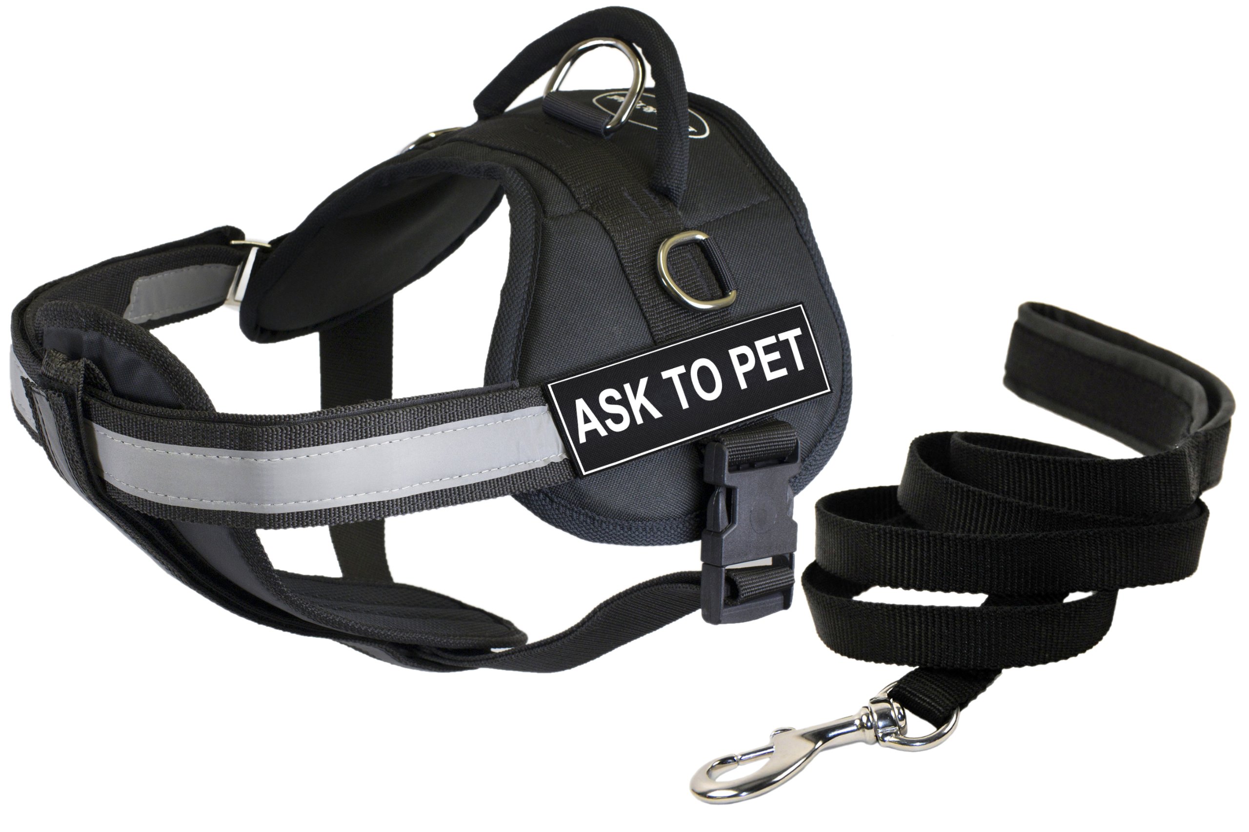Dean & Tyler 28 by 38-Inch Ask to Pet Dog Harness with Padded Puppy Leash, Medium
