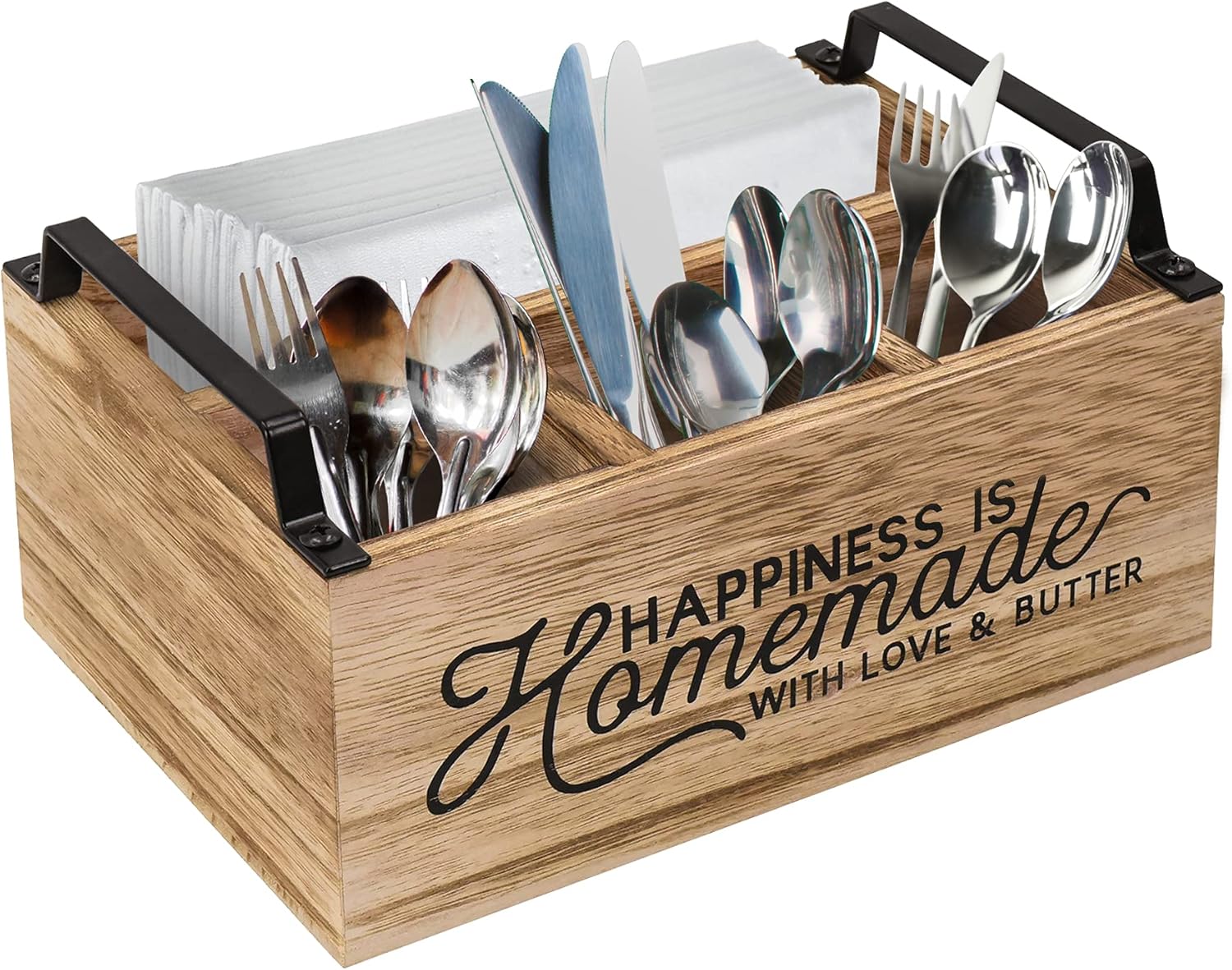 Kitchen Countertop Utensil Holder, Rustic Kitchen Utensil Caddy