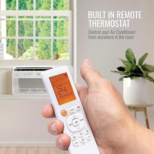 Miniatura 6 de Keystone Energy Star - Aire acondicionado inversor montado en ventana de 8,000 BTU con calor suplementario, unidad de aire acondicionado de ventana