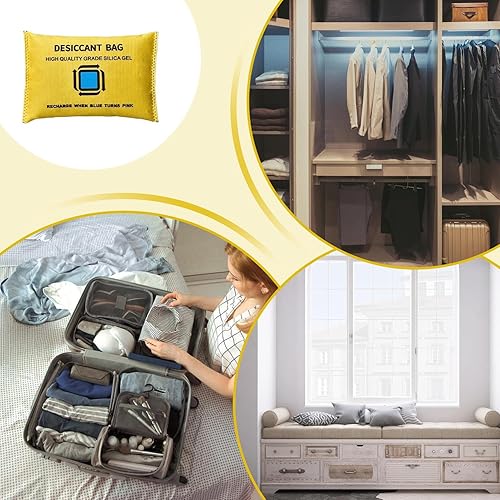 Miniatura 4 de Deshumidificador de coche  Suministros de automóvil reutilizables portátiles  Absortor de humedad del coche - para armarios, sótanos, espacios,