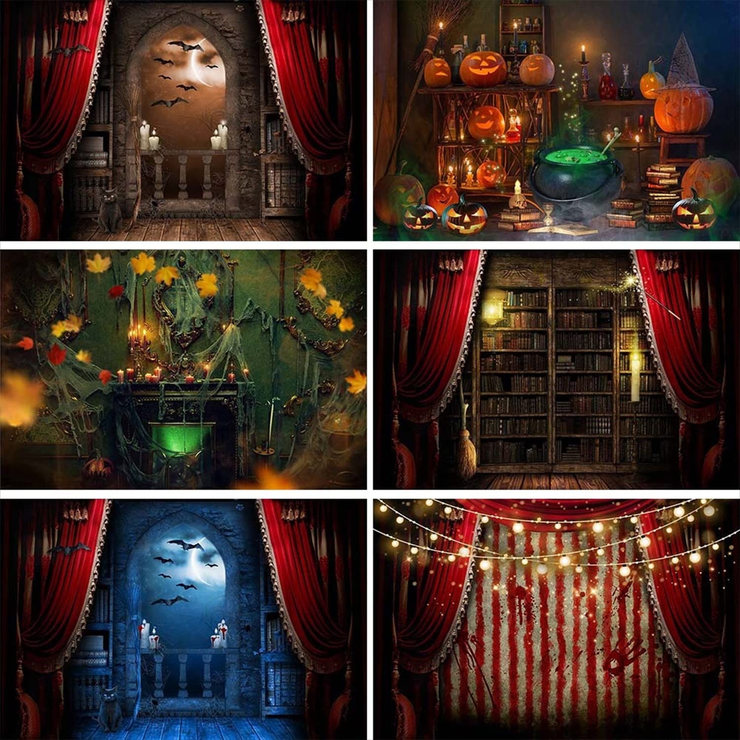 Amazon.co.jp: バック紙 背景紙 ハロウィン かぼちゃ コウモリ ホラー  