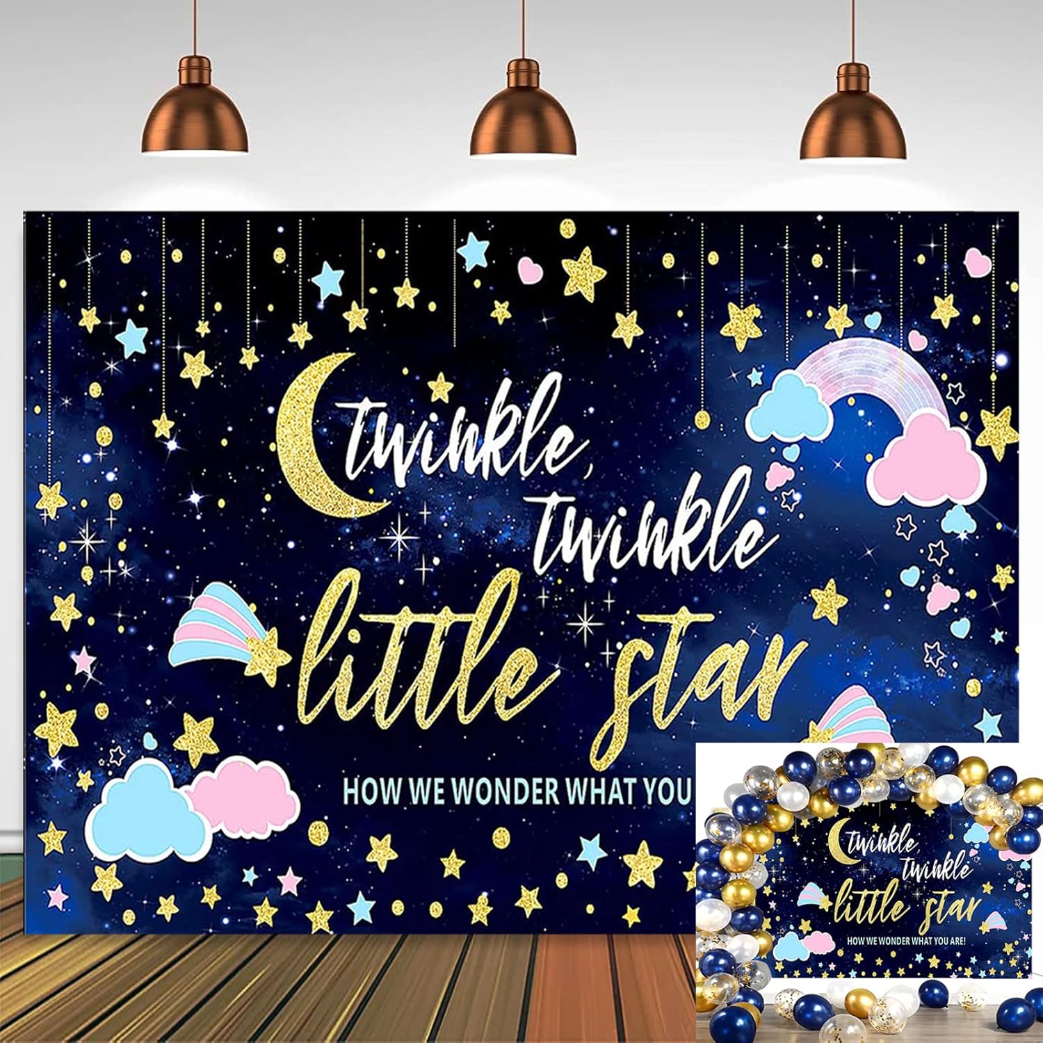 Twinkle Twinkle Little Star 性別発表 パーティー背景 男の子または女の子 写真背景 ピンクブルー雲バナー AIBIIN  7x5フィート Happy Birthday 背景幕 女の子用 ボーホー バニー 誕生日パーティー デコレーション用品 ヤマダモール | 誕生日バルーン飾り付け  55件 Happy ...