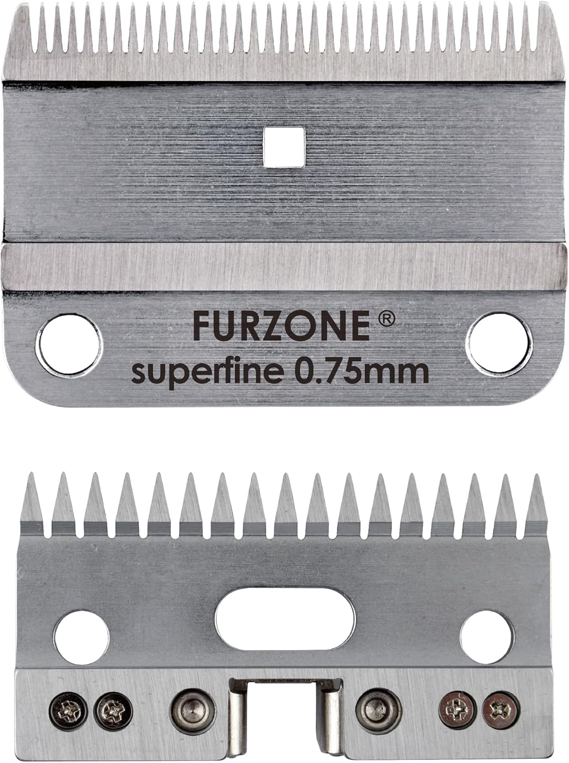 FURZONE A2 Large Animal Clipper Blade (Extra Short) - 2 in 1 Set (35&17 Teeth), Horse Grooming Replacement Blade, Professional Stress-Free Grooming, 0.03-Inch/0.75mm Cut Length