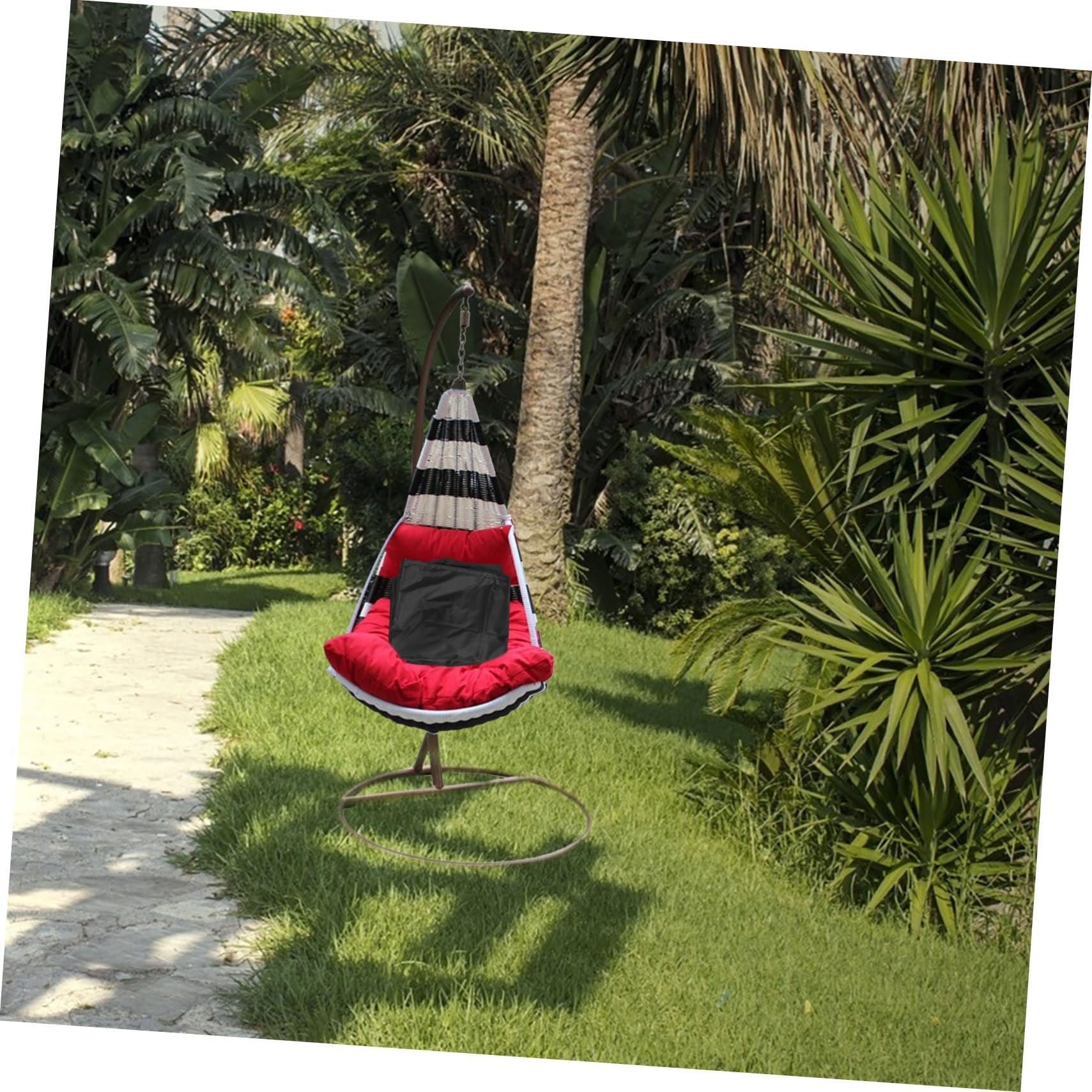 Housse Chaise Œuf Imperméable Polyester Résistant Protection Extérieure pour Fauteuil Suspendu Patio Jardin Balcon Housse de Siège et Anti-déchirure