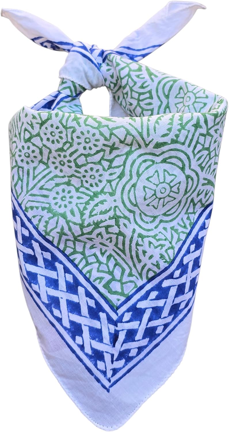 Cotton Bandana for Men and Women Multi-purpose Headband Hair Scarf Protective Coverage