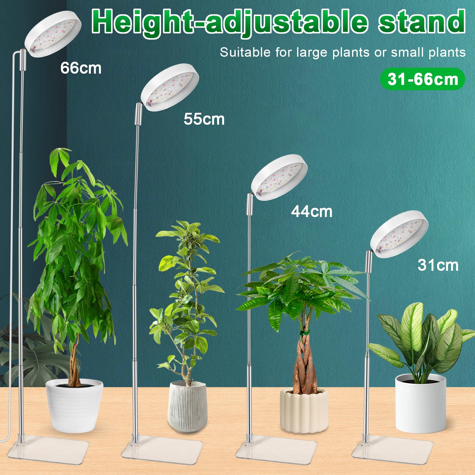 Minuterie Automatique 3/9/12h Lampe Croissance Plantes Ainiv - LED Spectre Complet, Minuterie éclairage Plantes Intérieur