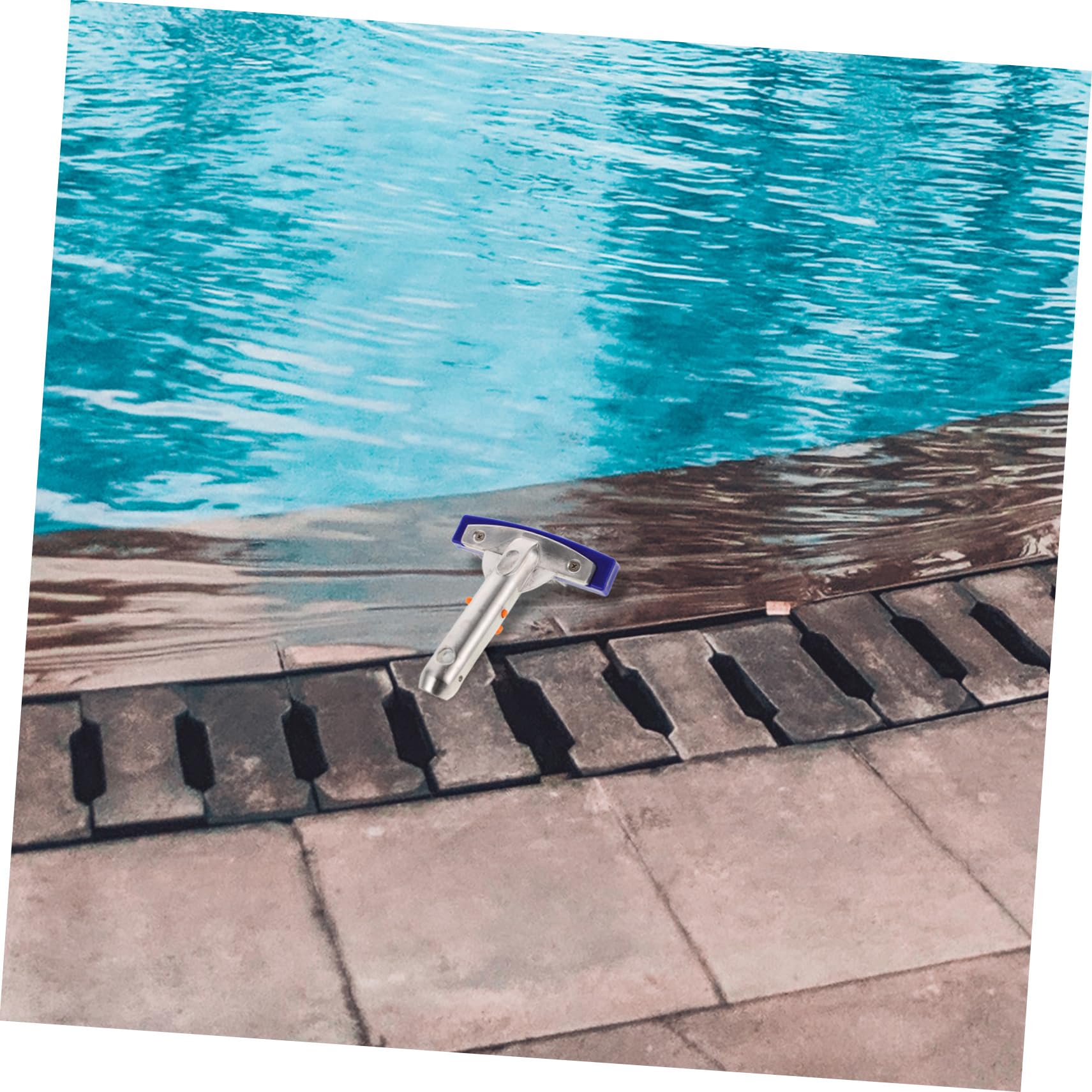 Spazzola Per Piscina Con Manico Setole Acciaio Utensile Robusto Per Pulizia Di Pareti e Fondale Della Piscina Accessorio Indispensabile