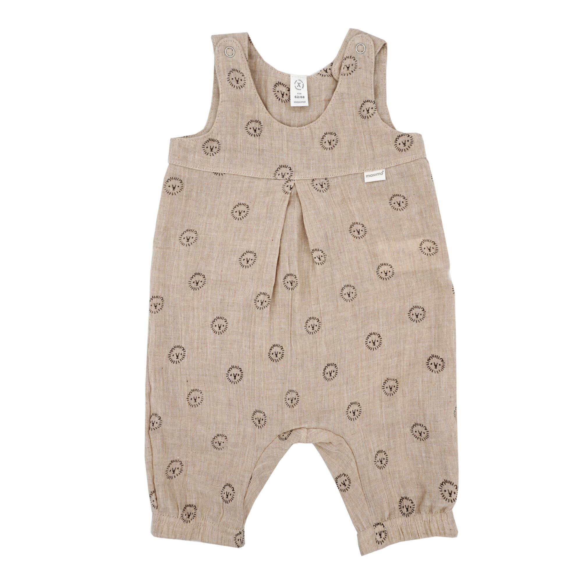 maximo GOTS BABY-Overall, Musselinstoff, Windelöffnung Musselin