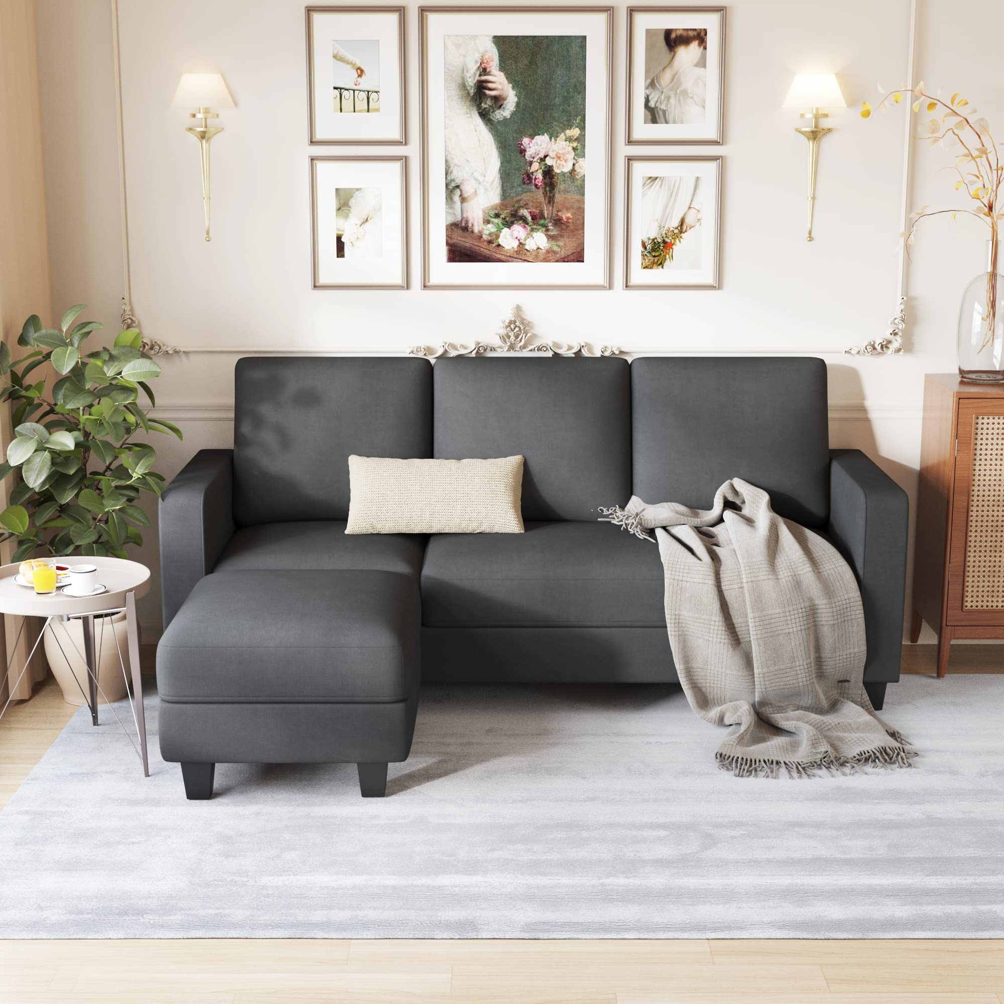 Furniwell Modular Sectional Small Sofa Couch
