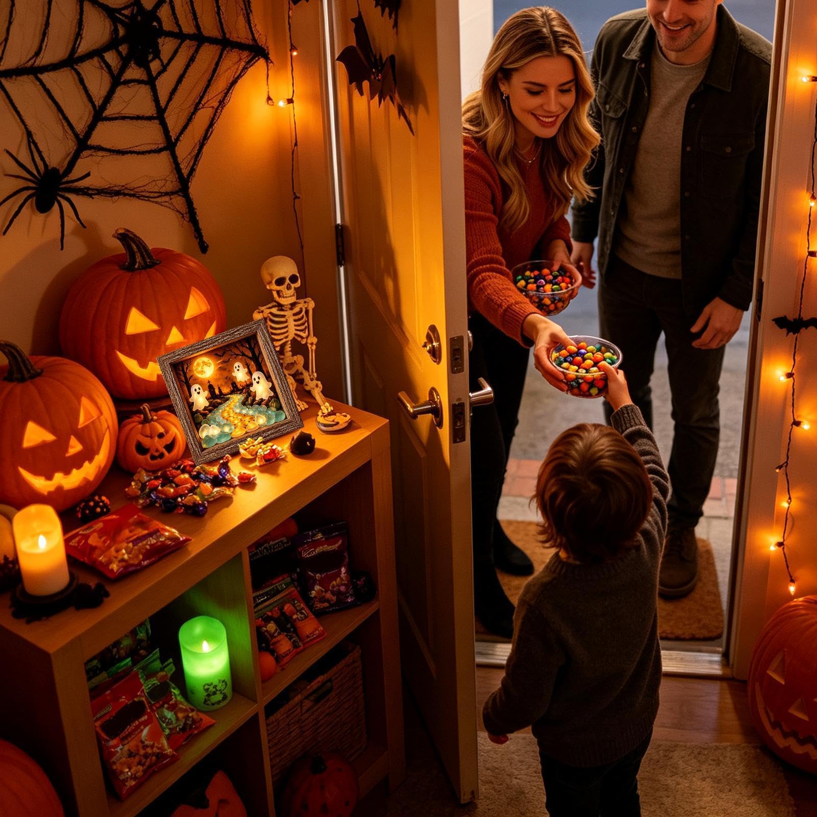 Kit di scatola dei ricordi di Halloween fai da te rustico decorazione