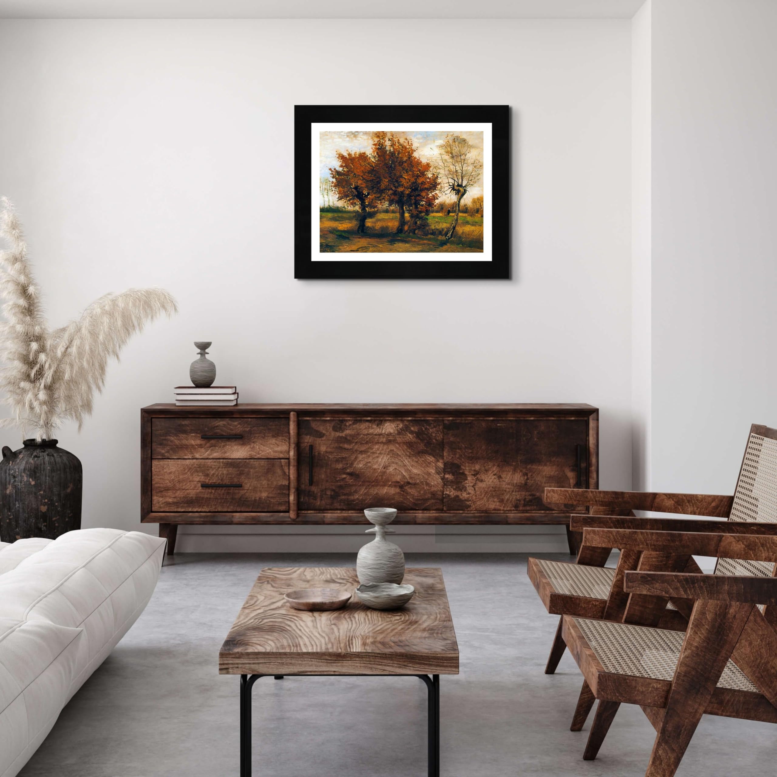 Amazon.co.jp: ヴィンセント・ファン・ゴッホ作 4本の木のあるロスト