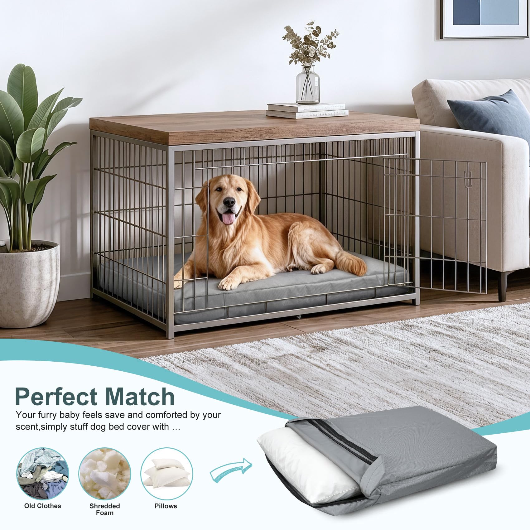 Amazon.com : Explore Land Waterproof Dog Bed Cover, 46Lx29Wx4H