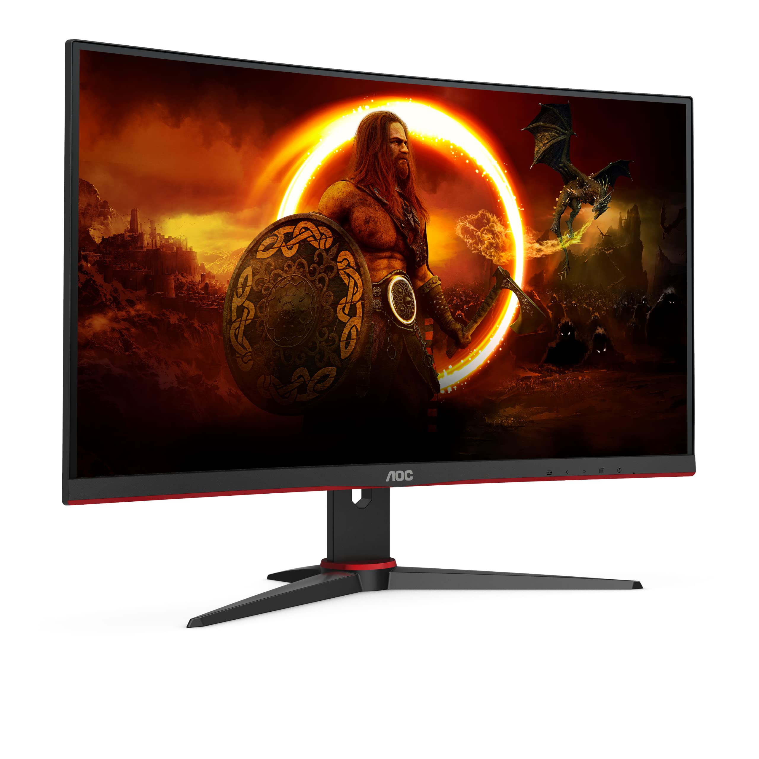 AOC G2 C27G2E/BK écran plat de PC 68,6 cm (27") 1920 x 1080 pixels Noir, Rouge
