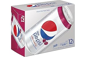 Diet Wild Cherry Pepsi, 12 oz Cans