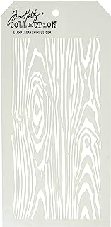 Stampers Anonymous Tim Holtz Layered Stencil, 4.125-Inch by 8.5-Inch, Woodgrain