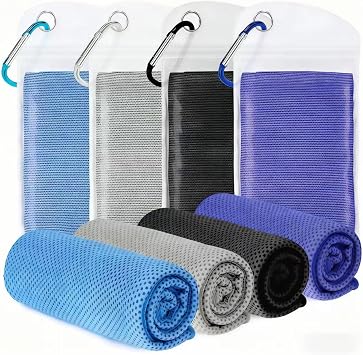 4 Pack Cooling Towels for Neck and Face 40"x12"