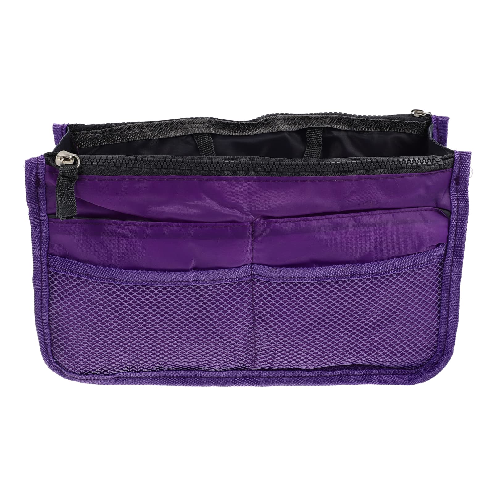 Cabilock Handbag Purse Organizer Insert Inside Tote Pocketbook Makeup Bag Organizer for Handbag Tote Hobo Bag Storage Purse Purple