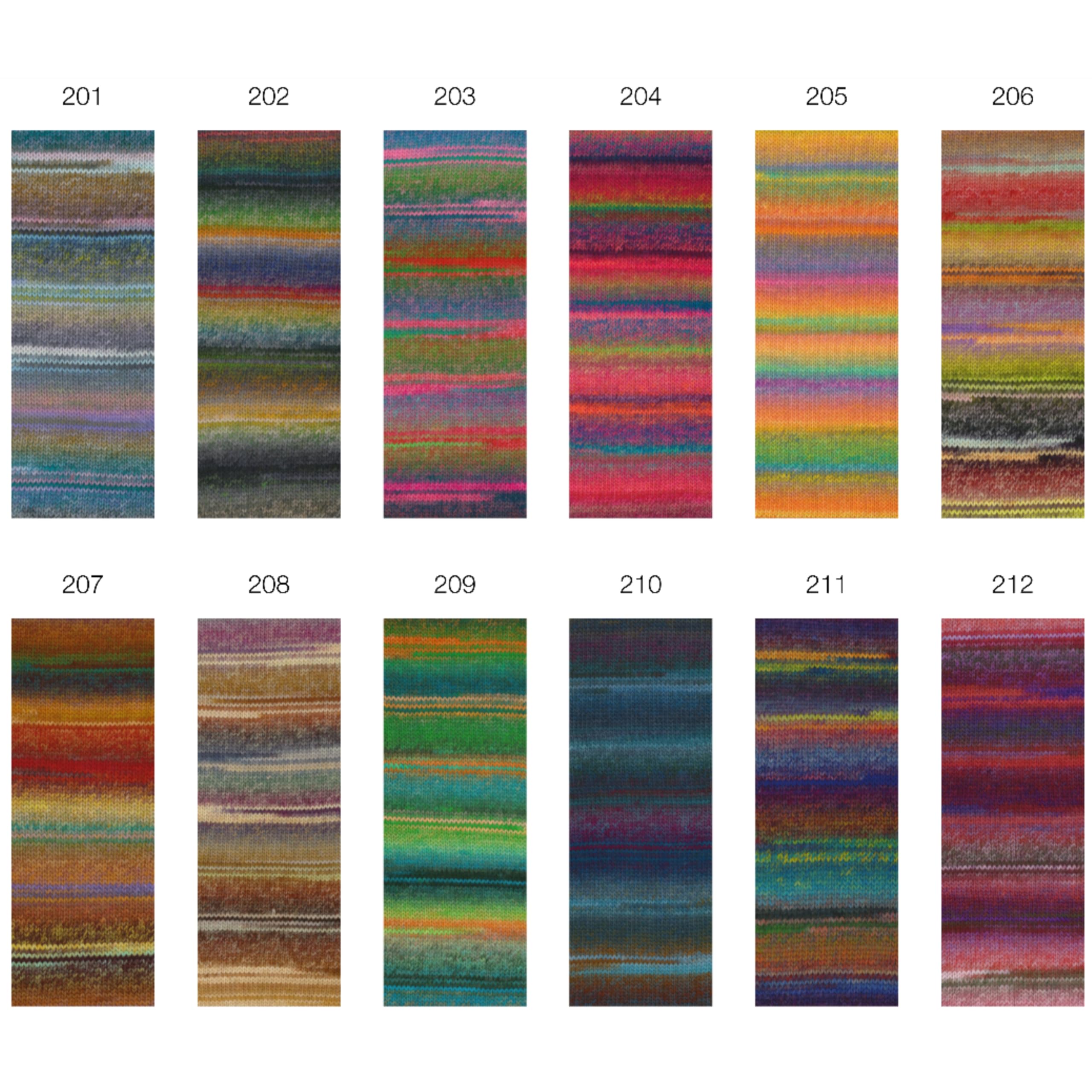 Laine Mérinos Colorissimo Lana Grossa - 100% Laine Extrafine - 300 M / 100 G - Tricot Et Crochet - Coloris 213 - 7