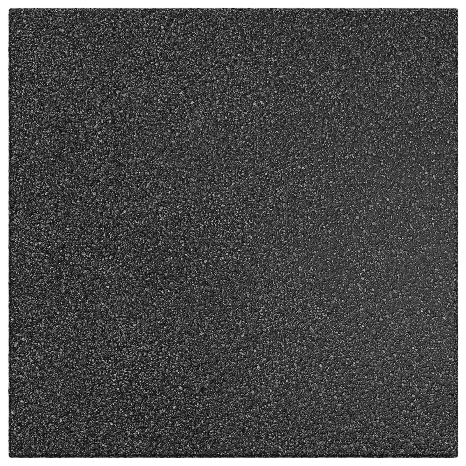 Sturzschutzfliesen 6 Stück Schwarz 50 x 50 cm Gummi, 3 cm Dicke stoßfeste Fallschutzmatten für Spielbereiche, langlebige Gummiplatten für Außenbereiche wie Gärten und Schaukeln