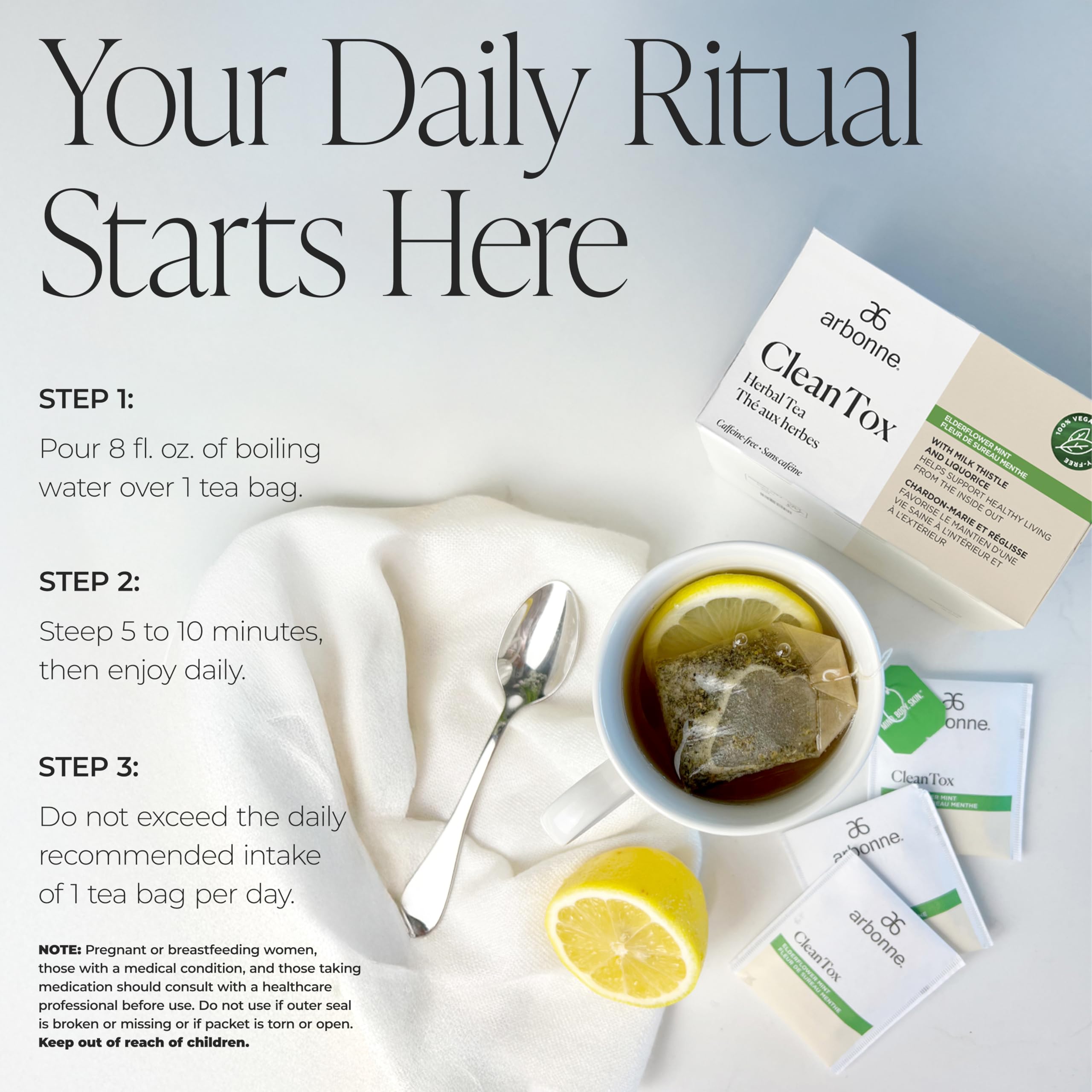 Amazon.com : Cleantox Herbal Detox Tea Bags – Caffeine Free by