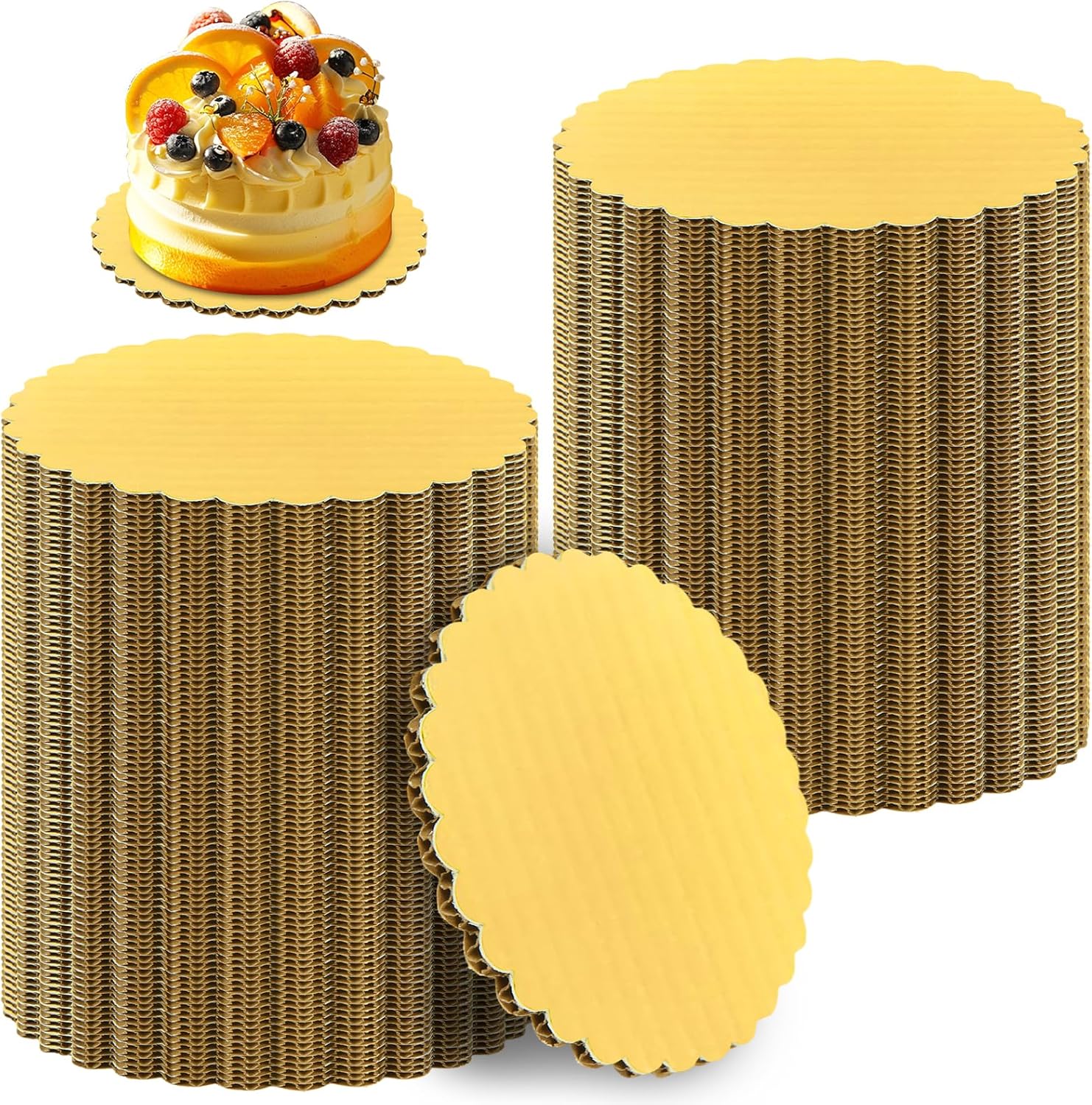 100 PCS Inch Cake Board Gold Cake Cardboard Rounds Kuwait
