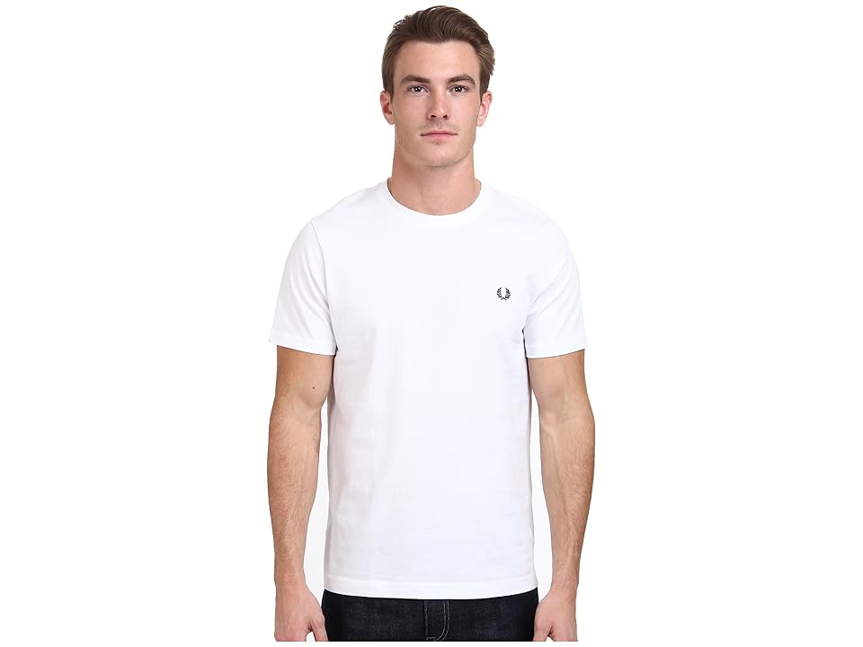 EAN 5034604119351 product image for Fred Perry - Crew Neck T-Shirt (White) Men's T Shirt | upcitemdb.com