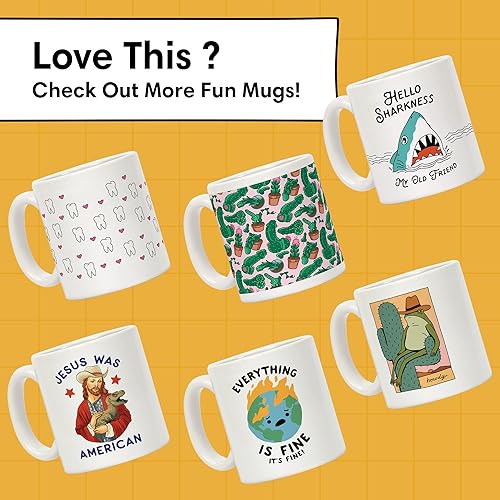 Miniatura 7 de LookHUMAN Taza de café de cerámica con texto en inglés "Hail Satanás" Divertidas tazas de bebida como taza de meme y regalos para ateos, taza