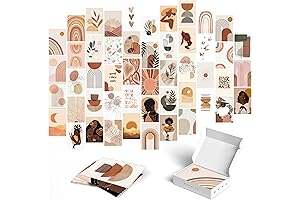 Unleash Your Free Spirit with Yopyame's 50pcs Boho Aesthetic Pictures Wall Collage Kit