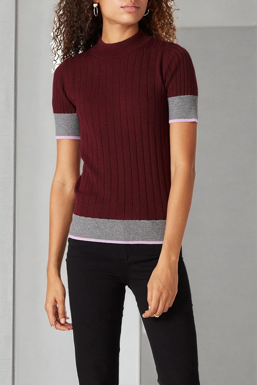 TOME Collective Rent The Runway Pre-Loved Plum Ribbed Sweater - Image 7