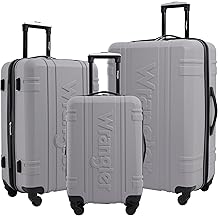 3 Piece Astral Travel Luggage Set, Sharkskin