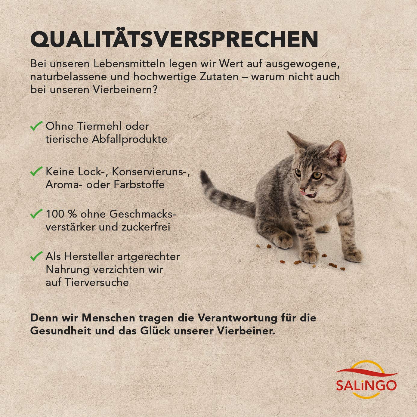 SALiNGO Premium Katzenfutter nass | Huhn und Rüben | getreidefrei | ohne Zucker (24x100g)
