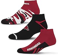 Vista 12 de For Bare Feet Paquete de 3 calcetines tobilleros unisex para adultos de la NCAA Camo Boom