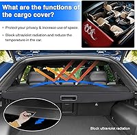 Vista 181 de Powerty Cubierta de Carga para Accesorios Kia Sportage 2023-2025 2026, Textura de Lona Cubierta Retráctil para Maletero Trasero de Carga de Equipaje