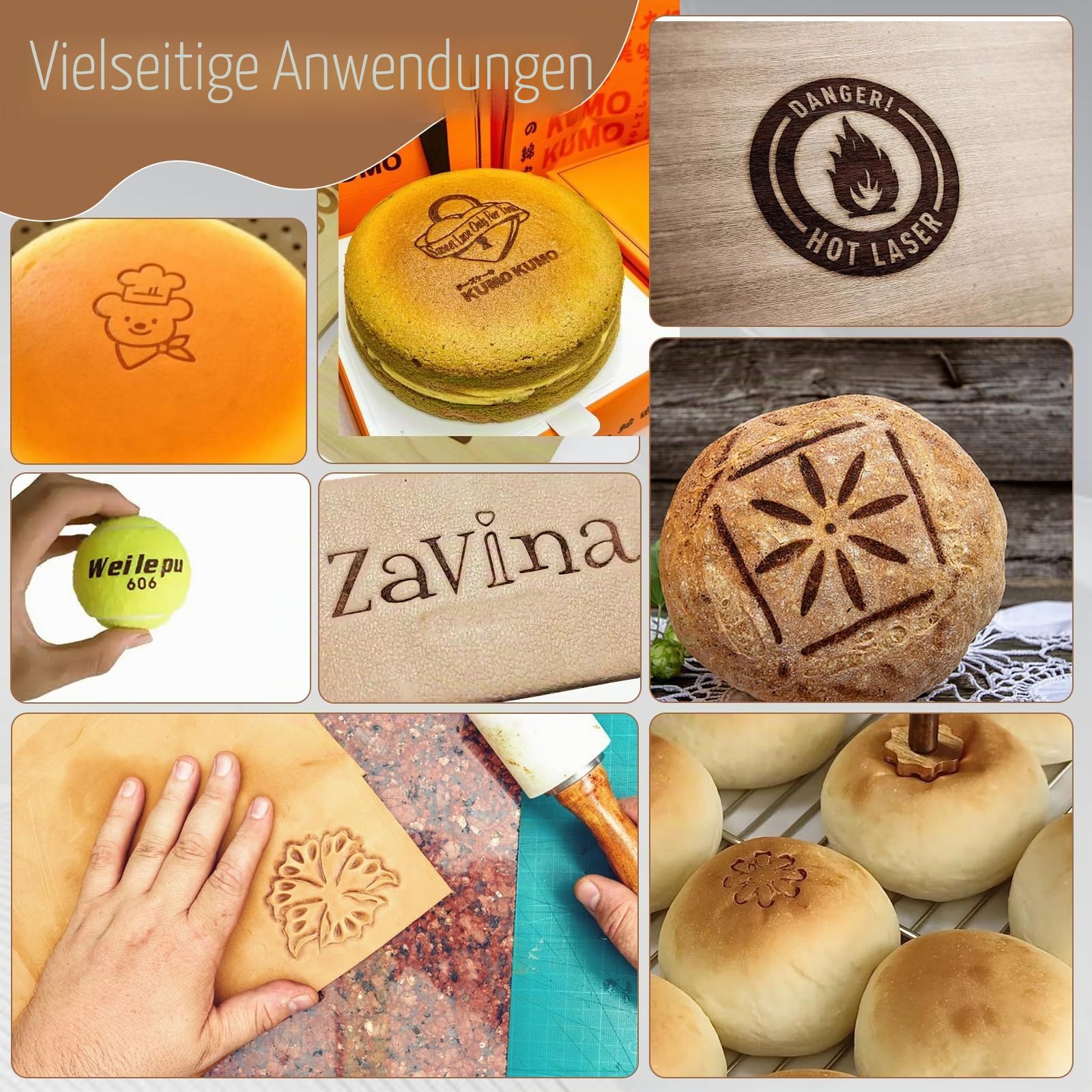 Elektrisches Brandeisen, personalisierter Messing-Metallstempel mit 200-500 °C Temperaturregelung für Holz- und Lederverbrennung, Branding-Werkzeug für DIY-Projekt