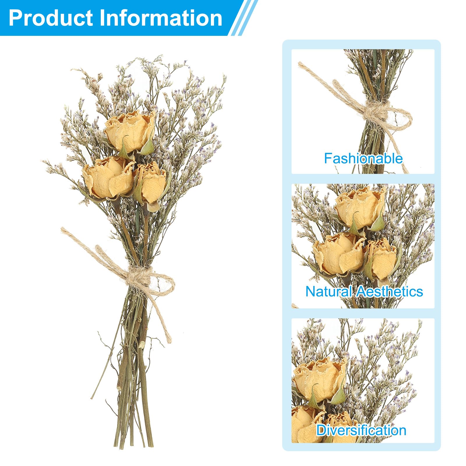 PATIKIL Mini Dried Flower Bouquet - Image 3