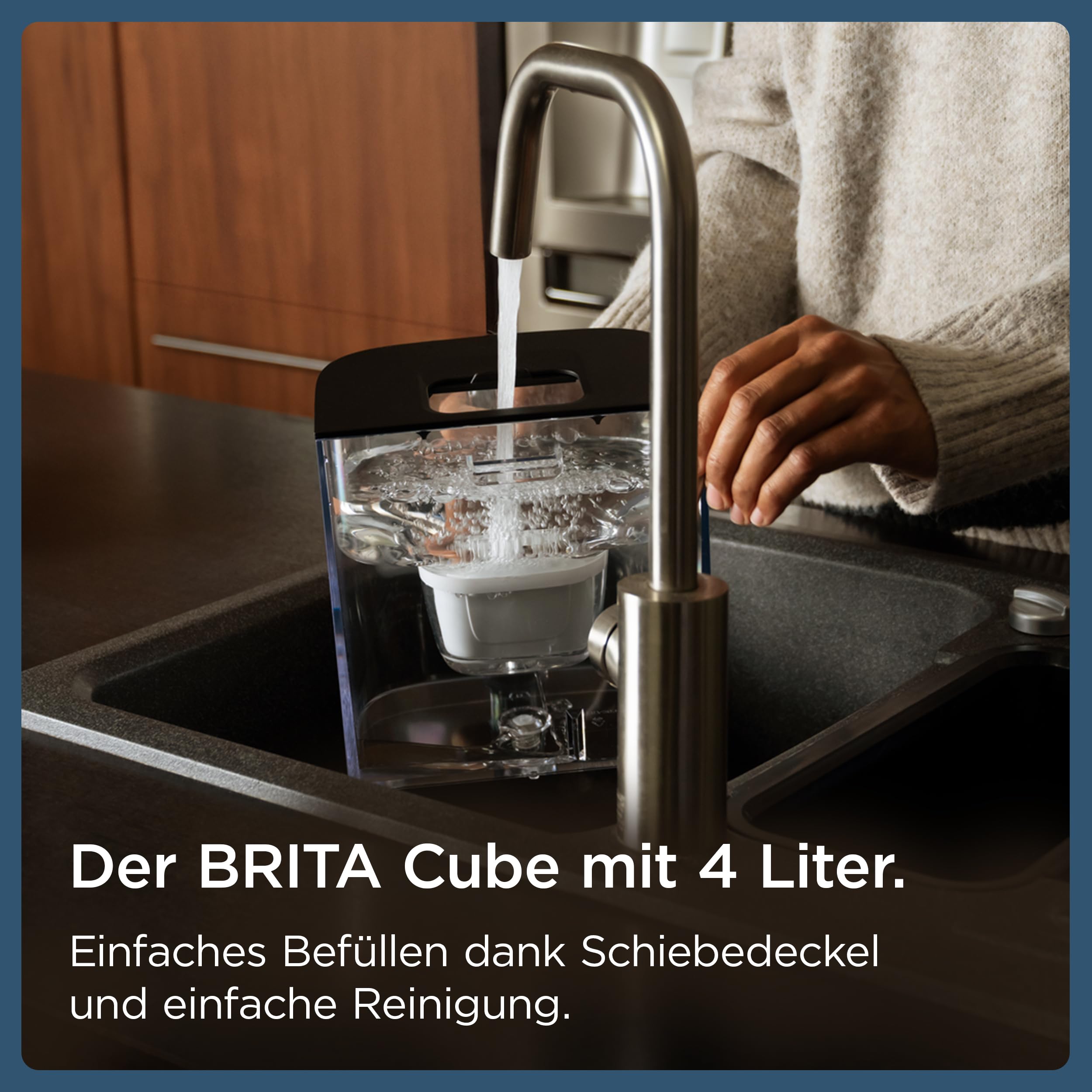 BRITA Cube Heißwasserspender mit Wasserfilter-System (4 Liter) weiß | Tassenvolumen-, Temperatureinstellung, bakterienfreies Wasser dank UV-C-Technologie, MAXTRA PRO Extra Kalkschutz Wasserfilter