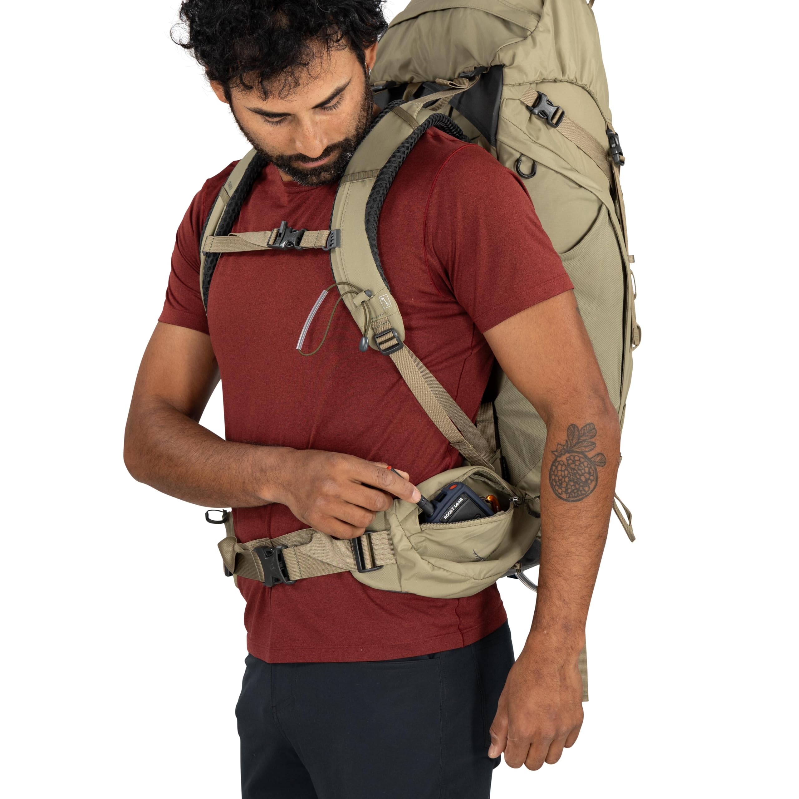 Osprey Kestrel Mochila de trekking para hombre, 48L S/M, Moss Green