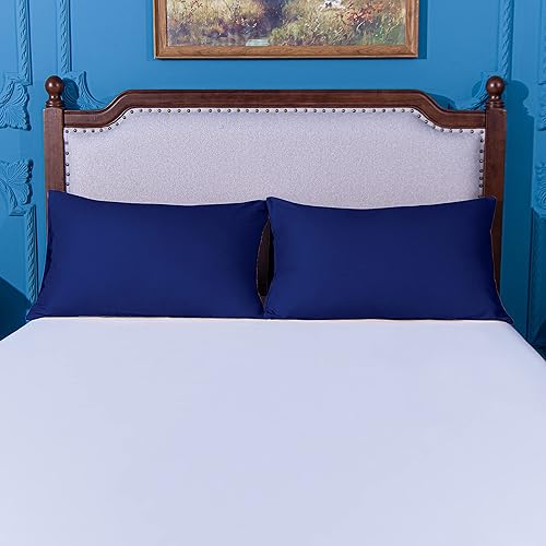 Miniatura 4 de NTBAY Juego de 2 fundas de almohada 100 % microfibra cepillada, king extra grande, súper suaves y acogedoras, resisten arrugas, decoloración y