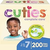 Vista 17 de Cuties Pañales Skin Smart, absorbentes y hipoalergénicos con lengüetas flexibles y seguras Caja grande Talla 1 200