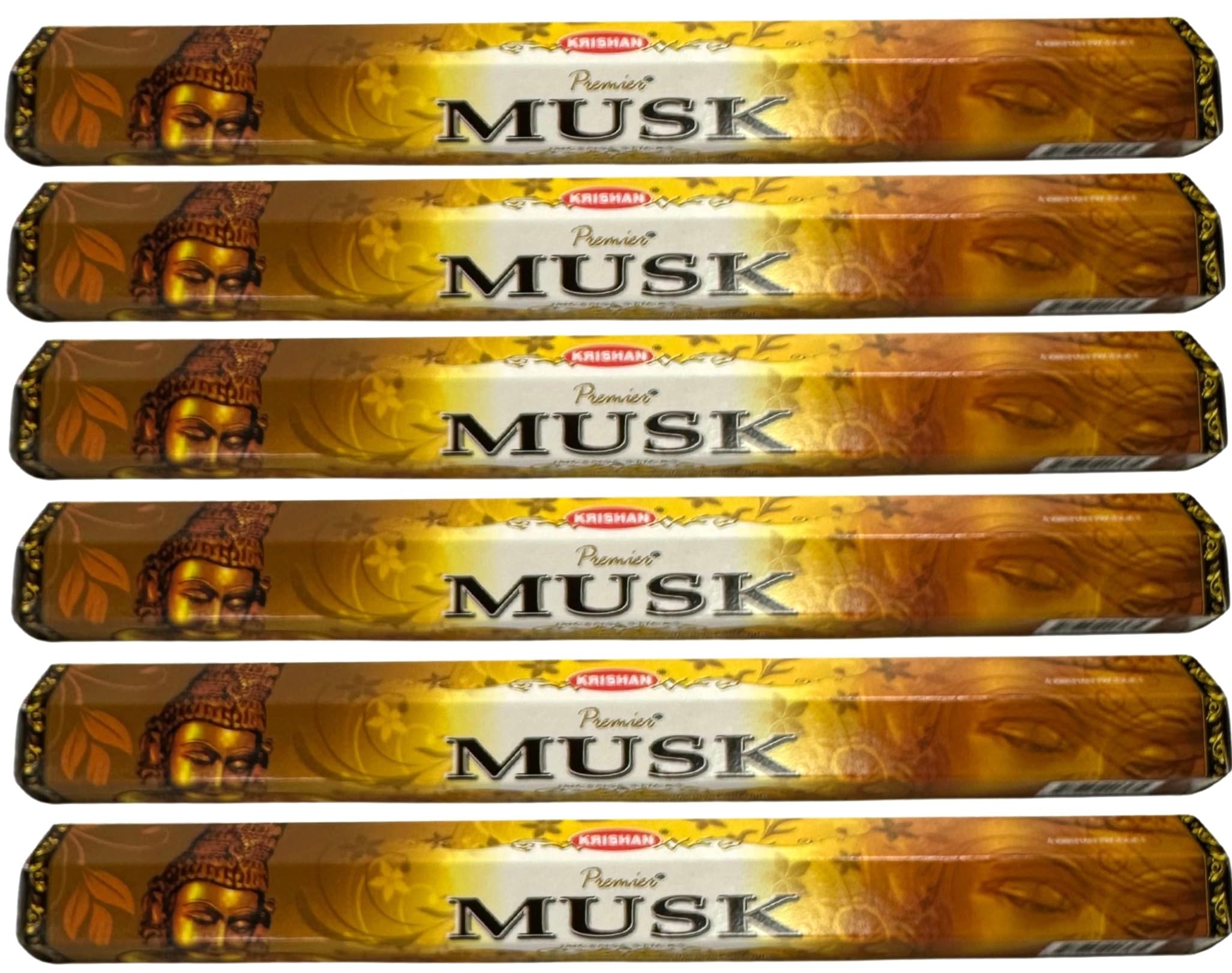 Krishan Sticks Premier Musk Fragrance Incense Stick 120 Joss Stick Room Aroma Diffuser Agarbatti Relaxing Stress Aromatic Relief Meditation Yoga Refreshing